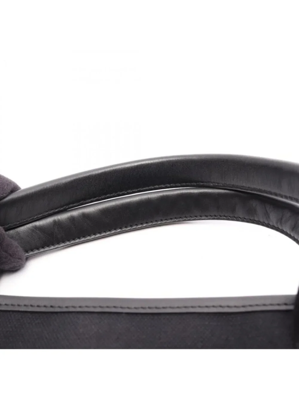Balenciaga Tote Bag Navy Cabas S Black Leather